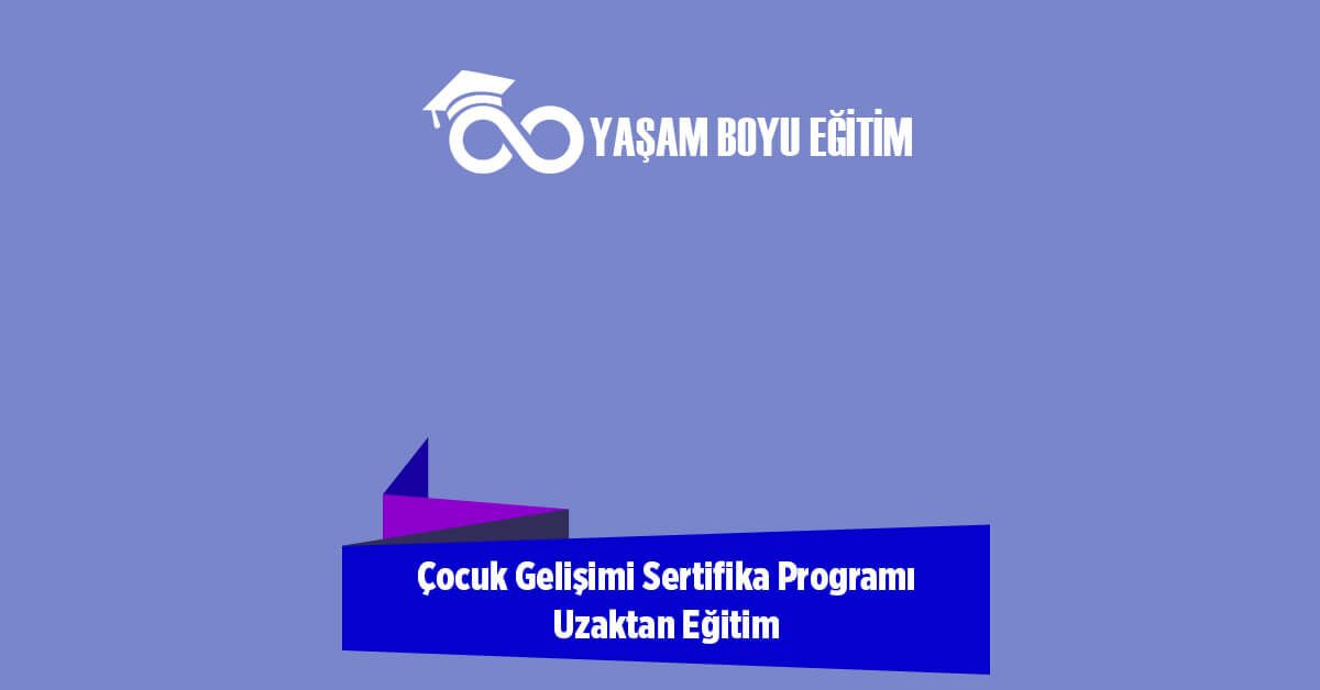 Çocuk Gelişimi Sertifika Programı Uzaktan Eğitim