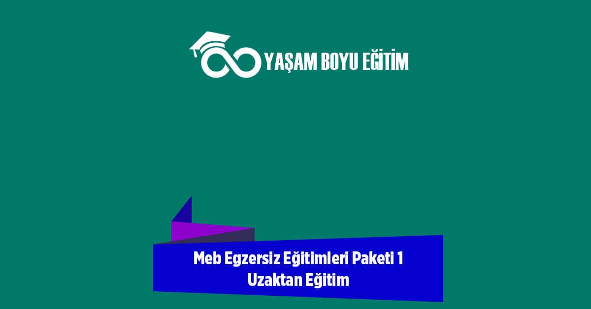 Meb Egzersiz Eğitimleri Paketi 2 Uzaktan Eğitim
