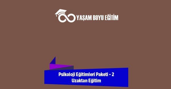 Psikoloji Eğitim Paketi 2 Uzaktan Eğitim